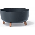 Prosperplast Květináč GRACIA LOW ECO WOOD antracit 23,5 cm – Hledejceny.cz