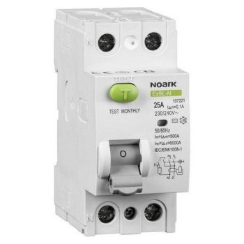 Noark Electric Ex9L-N 2P 25A AC 30mA