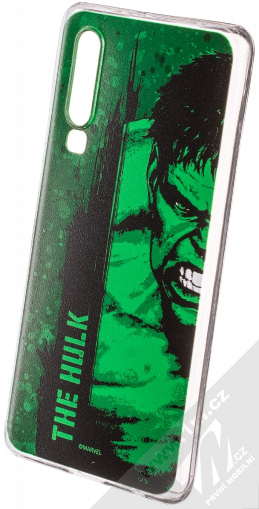 Pouzdro Marvel Hulk 001 TPU ochranné silikonové s motivem Huawei P30 zelená zelené