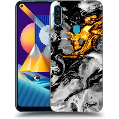 Pouzdro Picasee silikonové Samsung Galaxy M11 - Black Gold 2 čiré – Zboží Mobilmania