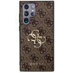 Guess PU 4G Metal Logo Samsung Galaxy S24 Ultra hnědé – Sleviste.cz