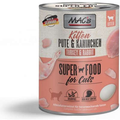 MAC's Cat pro KOŤATA KRŮTA A KRÁLÍK 400 g – Zbozi.Blesk.cz