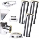 Solid izolovaný komín Slim Plus 0,8 130mm 3m – Zboží Mobilmania