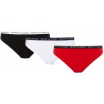 Tommy Hilfiger 3 PACK dámská tanga UW0UW028290WS bílá modrá červená – Zboží Dáma