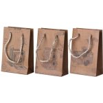 Dárková taška retro, motiv fotoaparát mix, přírodní, 100x150 mm – Zboží Živě