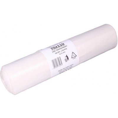 Ecofol Pytel 120 l 20 µm 50ks transparentní – Zboží Mobilmania