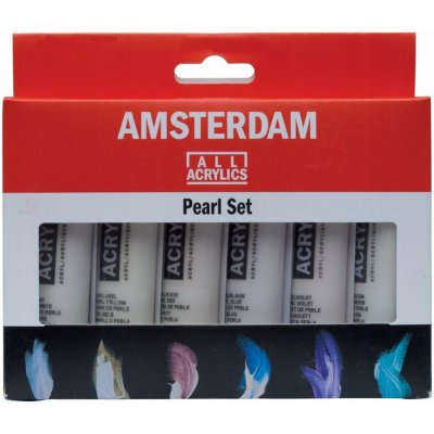 Royal Talens 17820506 Amsterdam sada akrylových barev perleťová 6 ks – Hledejceny.cz