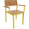 Zahradní židle a křeslo UNIKOV s madly CARGO žlutá