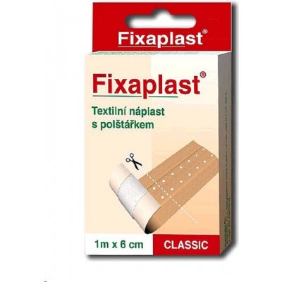 Fixaplast Classic nedělená s polštářkem 1 m x 6 cm – Zbozi.Blesk.cz