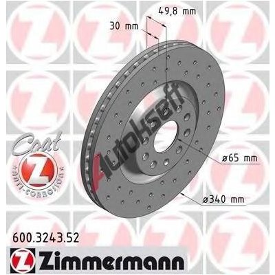 ZIMMERMANN Brzdový kotouč ZIM 600.3243.52 – Hledejceny.cz