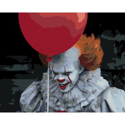 ZUTY Malování podle čísel PENNYWISE S BALÓNKEM TO Rozměr 40 x 50 cm Rámování vypnuté plátno na rám – Hledejceny.cz