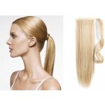CLIP IN CULÍK 100% LIDSKÉ REMY VLASY 60CM NEJSVĚTLEJŠÍ BLOND – Zboží Dáma