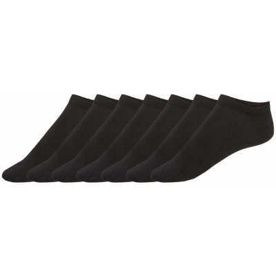 LIVERGY Pánské nízké ponožky s BIO bavlnou, 7 párů (39/42, černá)