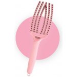 Olivia Garden Fingerbrush Combo plochý kartáč Pastel Pink – Zboží Dáma