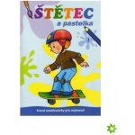 JIKO Dětské omalovánky A4 Štětec a pastelka 1. Skate – Zboží Mobilmania