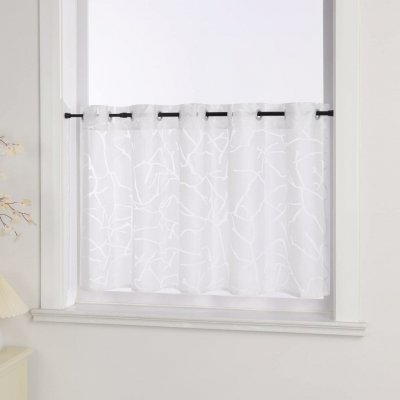 Poloprůhledná kuchyňská záclona 30 × 90 cm – Hledejceny.cz