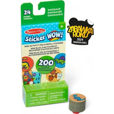 Melissa & Doug Sticker WOW! Náplň Dino MDD50298 – Zboží Dáma