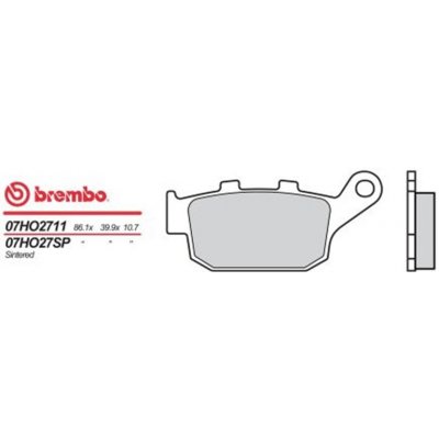 Zadní brzdové destičky Brembo Triumph 800 TIGER XCX 2018 - směs SP | Zboží Auto