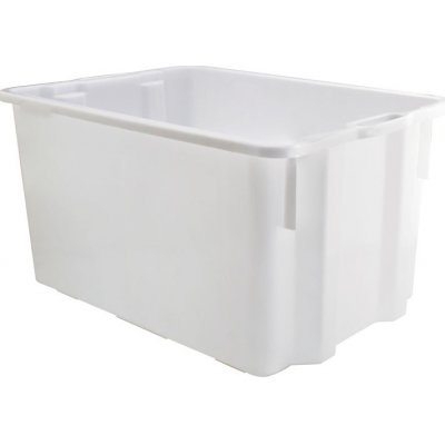 Mobil Plastic stohovací přepravka 630 x 440 x 340 cm bílá – Zboží Dáma