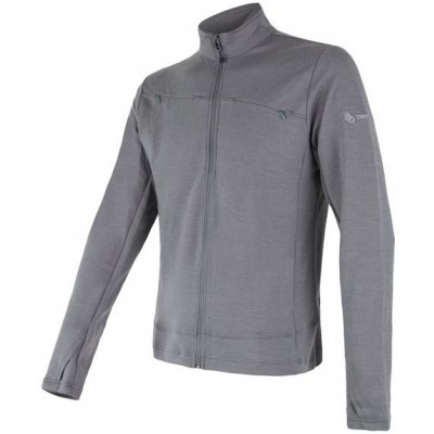 SENSOR MERINO UPPER mikina celozip šedá – Zbozi.Blesk.cz