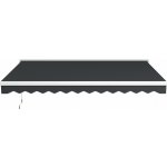 Outsunny Elektricky a manuálně zatahovací markýza 400 x 300 cm šedá – Zboží Mobilmania