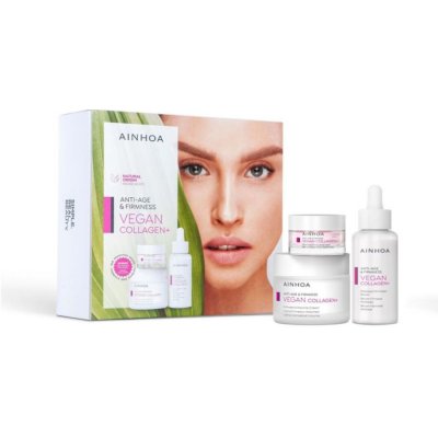 Ainhoa Vegan Collagen+ krém 50 ml + sérum 50 ml + maska 15 ml dárková sada