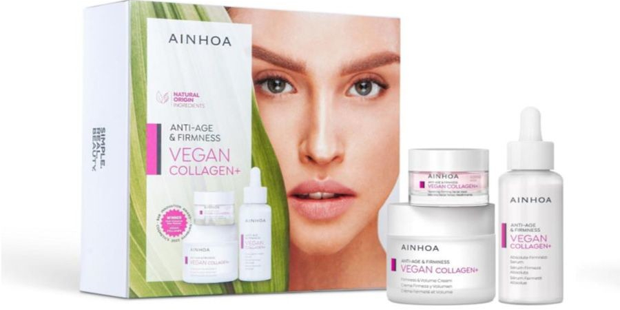 Ainhoa Vegan Collagen+ krém 50 ml + sérum 50 ml + maska 15 ml dárková sada