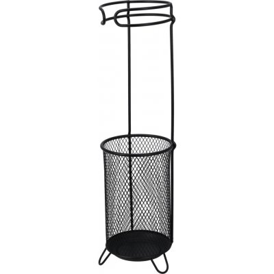 Home Styling Collection Kovový stojan na deštníky ZILO, Ø 18 cm, černý černá – Sleviste.cz