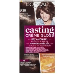 L'Oréal Paris Casting Creme Gloss barva na vlasy na barvené vlasy na všechny typy vlasů 518 Hazelnut Mochaccino 48 ml