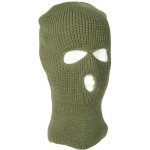 Kukla Mil-tec Balaclava pletená se 3 otvory zelená – Zboží Dáma