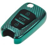 TPU obal pro klíč Hyundai/Kia, carbon zelený, 484HY102CG – Sleviste.cz