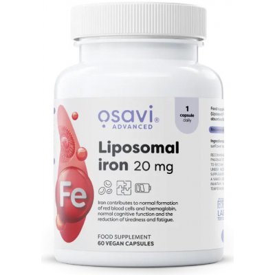 Osavi Liposomal Iron Lipozomální železo 20 mg 60 rostlinných kapslí – Hledejceny.cz