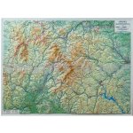 Jeseníky - nástěnná plastická mapa Varianta: bez rámu, Provedení: plastická mapa – Zboží Dáma