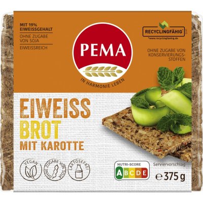 Pema Proteinový chléb s mrkví 375 g – Zboží Dáma