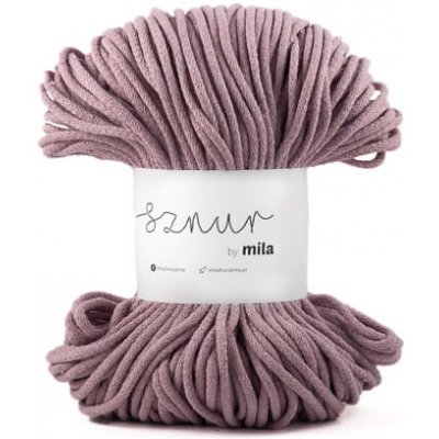 Bavlněná šňůra MILA 5mm - Starorůžová/P72 – Zboží Dáma