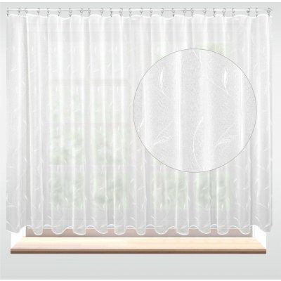 Záclona dreher markizeta Pnoucí listy metráž bílá cena od - řasící stuha 2,5cm 37450 – Zboží Mobilmania