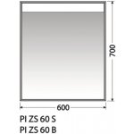 Naturel 60x70 cm ALUZ6070CLED – Hledejceny.cz