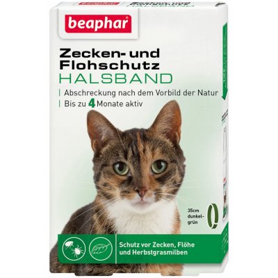 Beaphar Obojek proti blechám a klíšťatům pro kočky 35 cm od 178 Kč -  Heureka.cz