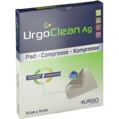 UrgoClean Ag lipidokoloid.krytí 10 x 10 cm 10 ks