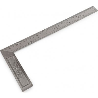Kovové pravítko / úhelník délka 30 cm Varianta: barva nikl, Balení: 1 ks 62346/162210/289502 – Zboží Dáma