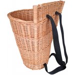 HRADIL H212 proutěný koš na dřevo zaoblený tmavý popruh 60x45cm – Zboží Mobilmania