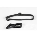 UFO komplet kluzák + vodítko řetězu KAWASAKI KXF 250 17-20, KXF 450 16-18, barva černá – Sleviste.cz