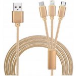 Baseus Rapid Series nabíjecí / datový kabel 3v1 Type-C/ (Micro USB + Lightning PD 20W + USB-C) 1.5m zelená – Zboží Živě