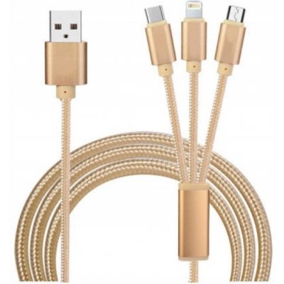 Baseus Rapid Series nabíjecí / datový kabel 3v1 Type-C/ (Micro USB + Lightning PD 20W + USB-C) 1.5m zelená – Zboží Živě