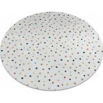 Nej-koberce Bambino 47890 tečky bílý / hnědý – Sleviste.cz