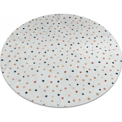 Nej-koberce Bambino 47890 tečky bílý / hnědý – Sleviste.cz