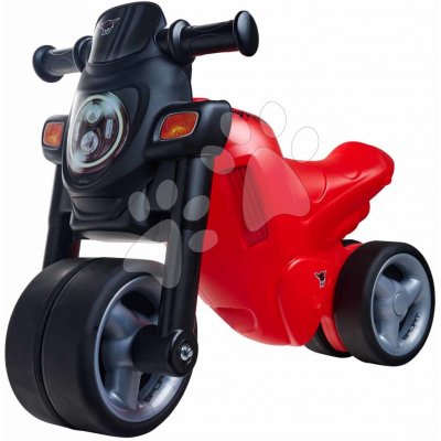 BIG motorka Sport Balance Bike Red se zvukem široká dvojitá gumová kola červené – Hledejceny.cz