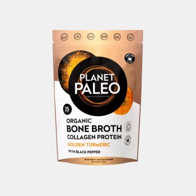 Planet Paleo BIO Sušený hovězí vývar s kurkumou 225 g – Zboží Dáma