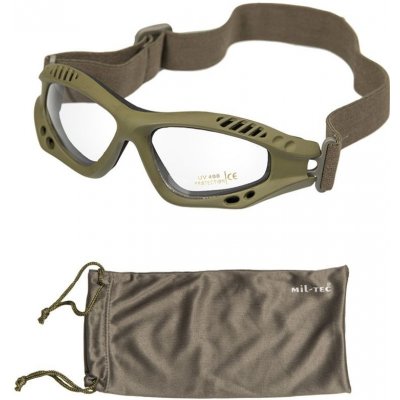 Brýle Mil-tec Commando Air zelené čiré – Zboží Dáma
