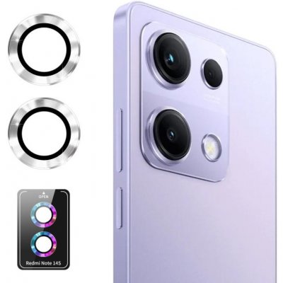 ENKAY 106284 ALU sklo pro fotoaparát Xiaomi Redmi Note 14S Silver – Zboží Živě